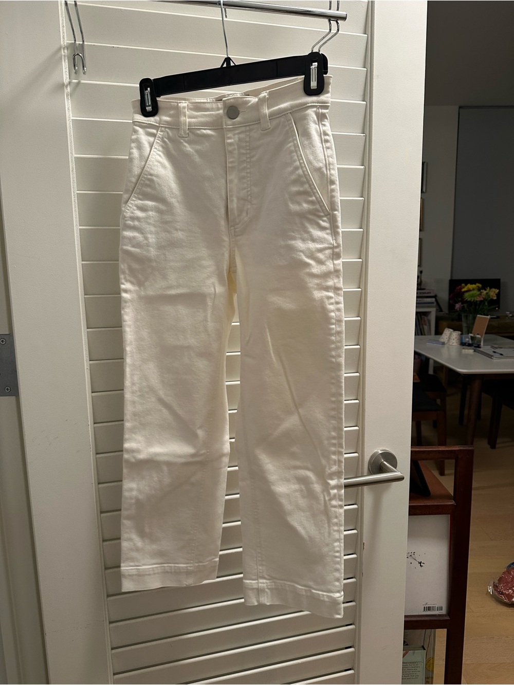 Everlane Off-White Straight-Leg Jeans